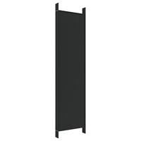 Kamerscherm met 6 panelen 300x200 cm stof zwart - thumbnail