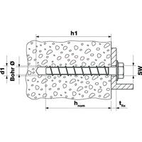 Fischer 558219 FBS II 8x150 100/85 US TX Betonschroef 8 mm 150 mm TX 50 stuk(s) - thumbnail