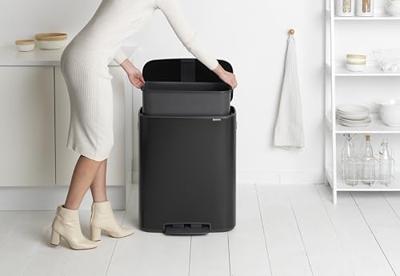 Brabantia Bo pedaalemmer 60 liter matt black