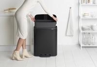 Brabantia Bo pedaalemmer 60 liter matt black - thumbnail