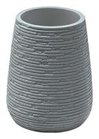 Tandenborstelhouder Sapho Gemini Vrijstaand 11.1x8.7 cm Polyresin Grijs Sapho - thumbnail