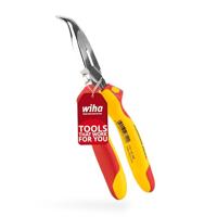 Wiha 26729 Platte rondbektang VDE 40° gebogen Gereedschapsstaal 200 mm - thumbnail