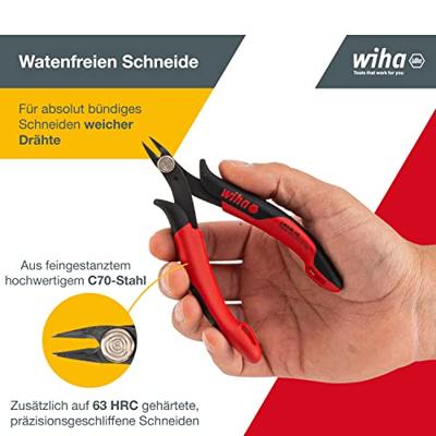 Wiha 27388 Elektronica Zijkniptang 128 mm