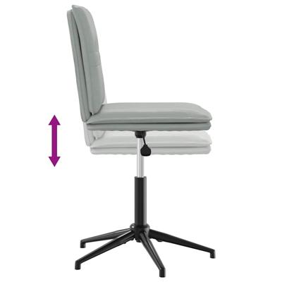 Eetkamerstoelen 2 st fluweel lichtgrijs