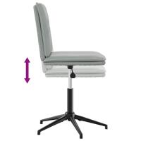 Eetkamerstoelen 2 st fluweel lichtgrijs - thumbnail