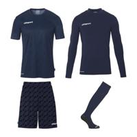 Uhlsport Progressive Keeperstenue Pack Donkerblauw - thumbnail