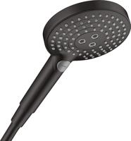 Hansgrohe Raindance Select S handdouche 120 3jet PowderRain EcoSmart, mat zwart - thumbnail