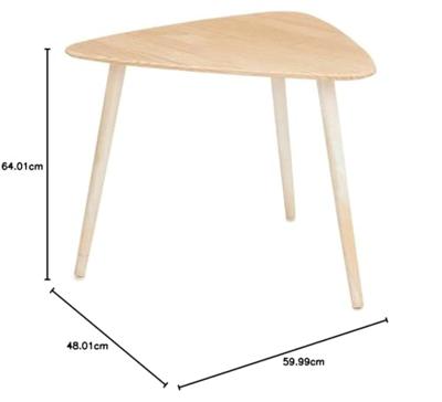 Hoofdtafel Gift Decor Wit Bruin Hout 60 x 48 x 64 cm