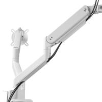One For All Solid Dual white Monitor-tafelbeugel 33 cm (13) - 88,9 cm (35) Wit In hoogte verstelbaar, Kantelbaar en roteerbaar, Zwenkbaar - thumbnail