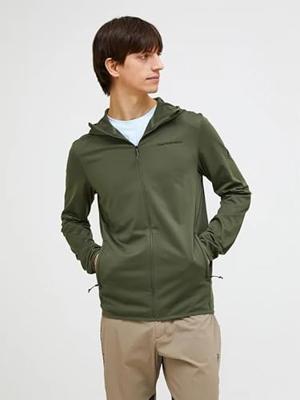 Peak Performance Light Zip Hood Fleece Heren Pine Needle L