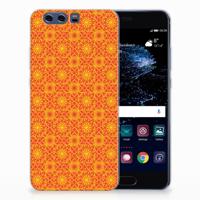 Huawei P10 Plus | TPU bumper | Batik Oranje - thumbnail