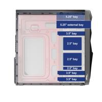 Akyga ' ak995bk PC"ATX Nero Midi Tower Zwart - thumbnail