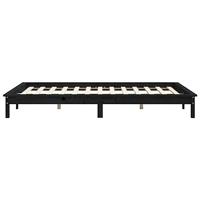 Bedframe massief grenenhout zwart 180x200 cm 6FT Super King - thumbnail