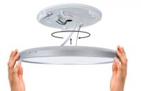 Paulmann 71004 P Atria Shine 11,2W 4000K 190mm ch mt Ks LED-plafondlamp 11.2 W Chroom (mat) - thumbnail