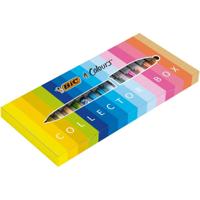 Bic Colours Collector Box 4-kleurenbalpen, medium, klassieke, pastel en fasion inktkleuren, doos van 15 s - thumbnail