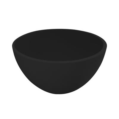 Best Design Arezzo waskom 20x20cm rond solid surface mat zwart 4010310