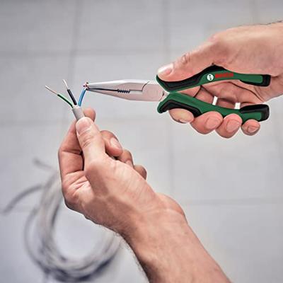 Bosch - Set van 4 tangen (precieze en duurzame diagonale knip, universeel, lange bekken en multigrip) - thumbnail