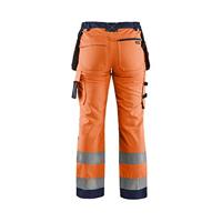 Blåkläder Dames werkbroek High-Vis met spijkerzakken 71561811 | High-Vis Oranje/Groen | Maat 42 - 7330509614839 - thumbnail
