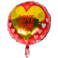 Folieballon Hartje &apos;Love You&apos; (45cm) - thumbnail