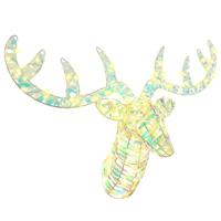 Rendier trek slede Warmwit 60 cm PET - thumbnail