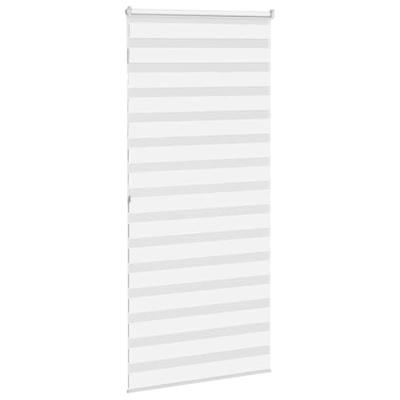 VidaXL Zebra rolgordijn 100x200 cm stofbreedte 95,9 cm polyester wit