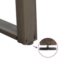 Console tafelpoten 2st U-vormig 38x(72-73)cm staal naturel - thumbnail