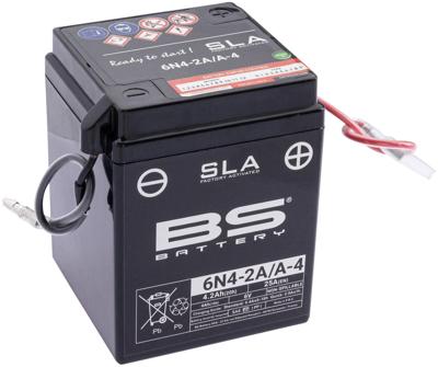 BS-BATTERY Din: 00414, jap. aand.: 6n4-2 a-4 battery 6n4-2a/a4 bs sla