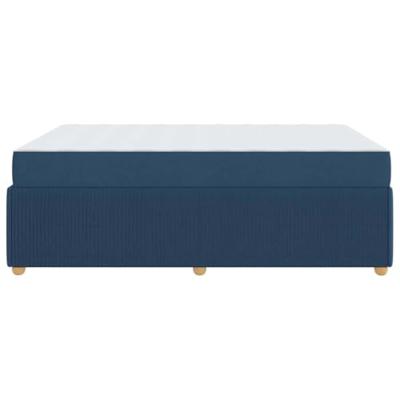 Bedframe met matras met matras Blauw 160 x 200 cm Stof