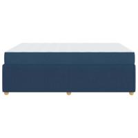 Bedframe met matras met matras Blauw 160 x 200 cm Stof - thumbnail
