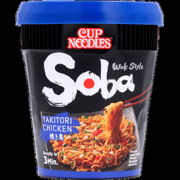 Cup Noodles Soba Wok Style Yakitori Chicken 89 g bij Jumbo