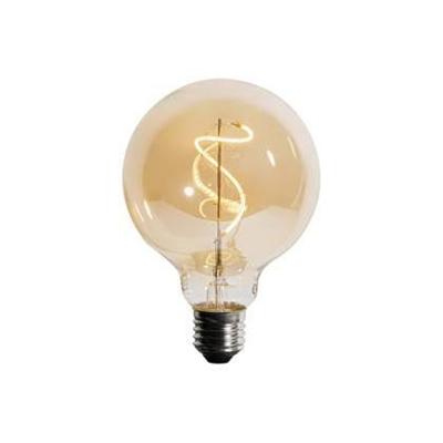 LUEDD E27 dimbare LED spiraal filament G95 4W 270 lm 2200K LUEDD E27 dimbare LED spiraal filament G95 4W 270 lm 2200K