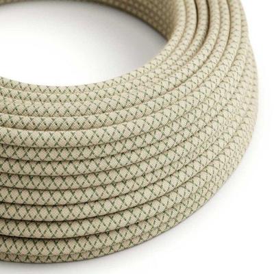 Strijkijzersnoer Diamant motief (groen) - linnen / katoen | 10cm | Creative-Cables | Creative-Cables | Creative-Cables | Creative-Cables | Creative- |