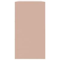 Dressoir 99x39x73 cm staal roze - thumbnail