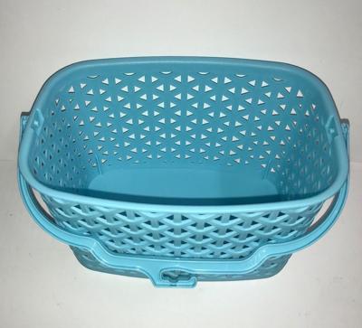 Wasknijpermandje kunststof blauw