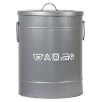 LABEL51 Wasmand - Antiek grijs - Metaal - M - thumbnail