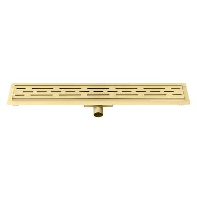 Douchegoot Best Design Nancy Met Flens 90x7x7 cm RVS Mat Goud Douchegoot Best Design Nancy Met Flens 90x7x7 cm RVS Mat Goud