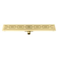 Douchegoot Best Design Nancy Met Flens 90x7x7 cm RVS Mat Goud - thumbnail