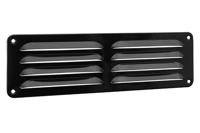 Schoepenrooster aluminium 300x90mm zwart - thumbnail