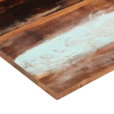 Tafelblad vierkant 25-27 mm 80x80 cm massief gerecycled hout