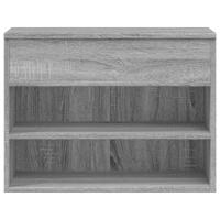 Schoenenbank 60x30x45 cm bewerkt hout grijs sonoma eikenkleurig - thumbnail