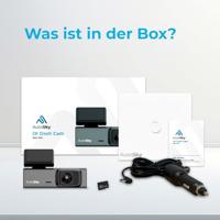 AutoSky 2K WiFi Dashcam met Groothoeklens en 32GB Geheugenkaart - thumbnail