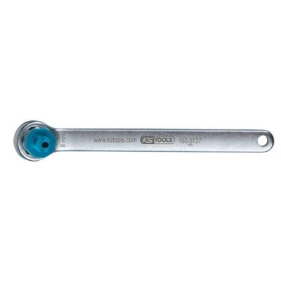 KS Tools 160.0727 Remontluchtingssleutel, extra kort, 8 mm, blauw