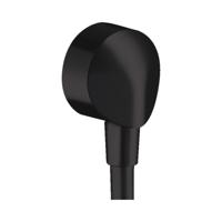 Muuraansluitbocht FixFit E HansGrohe Zonder Terugslagklep Mat Zwart - thumbnail
