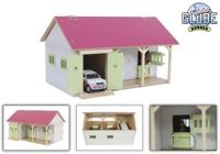 Kids GLOBE paardenstal roze met 2 boxen en berging 1:32 - thumbnail