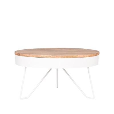 LABEL51 salontafel 'Saran' 80x80x43 cm, kleur Wit