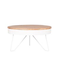 LABEL51 salontafel 'Saran' 80x80x43 cm, kleur Wit - thumbnail