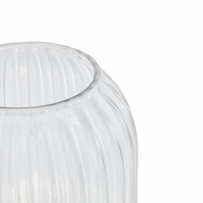 QAZQA Art Deco vloerlamp messing met helder glas - Rid
