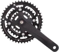 Lasco fm628 crankset alu / cnc bsa 44/32/22 -1 mm / 170 mm mat zwart - thumbnail