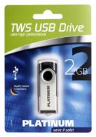 Platinum TWS USB-stick 2 GB Zwart 177558-3 USB-A 2.0 - thumbnail