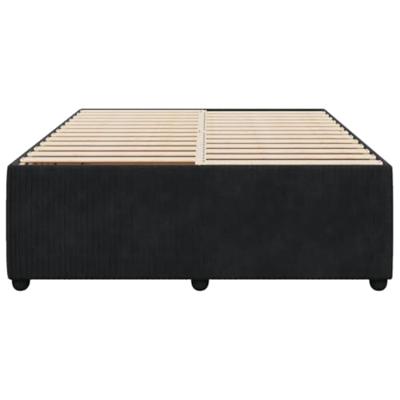 Bedframe zonder matras 140x200 cm fluweel zwart